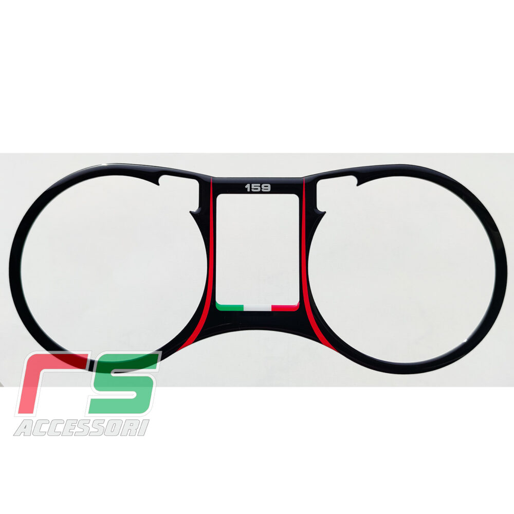 Alfa Romeo 159 schwarzes Harz AUFKLEBER Insert Instrumentation insert  – Bild 4