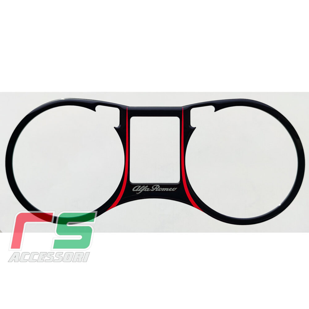 Alfa Romeo 159 schwarzes Harz AUFKLEBER Insert Instrumentation insert  – Bild 3