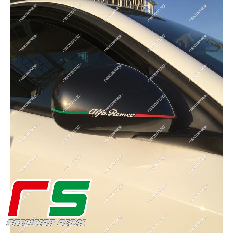 stickers tricolores rétroviseurs Alfa Romeo Mito Giulietta 159