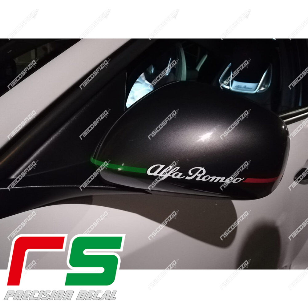stickers Alfa Romeo Mito Giulietta 159 Italian tricolor mirrors - Image 4
