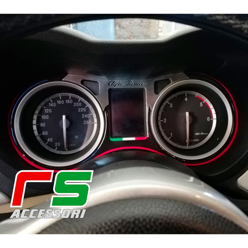 Alfa Romeo 159 schwarzes Harz AUFKLEBER Insert Instrumentation insert  – Bild 2
