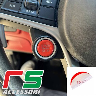 adesivi Alfa Romeo Giulia Stelvio Tonale adesivi tasto start engine stop