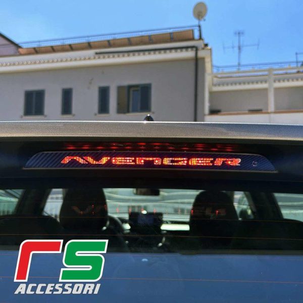 jeep avenger adesivo carbonlook terzo stop