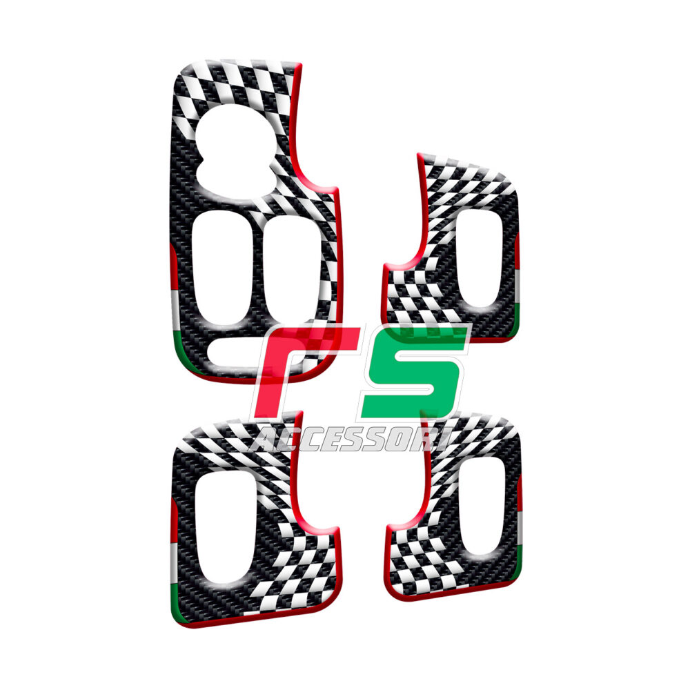alfa romeo 147 5 doors resin STICKERS push-button window regulator - Image 3