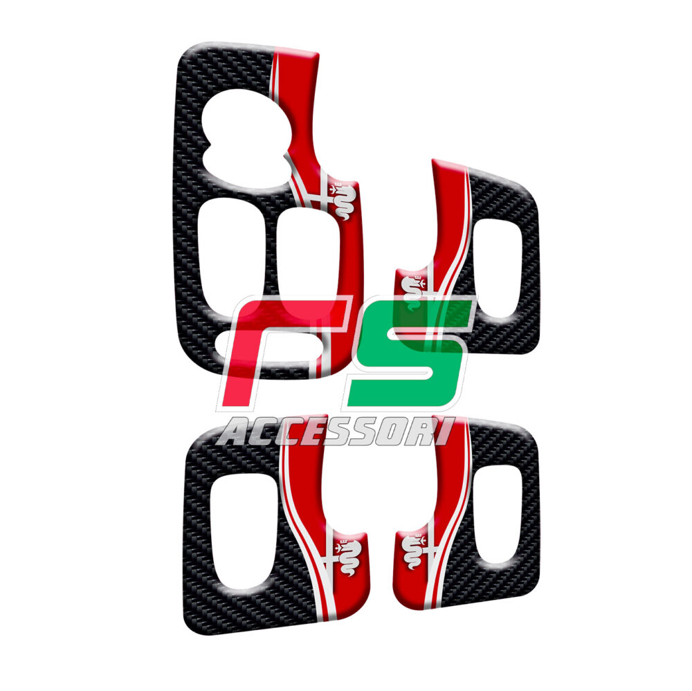 alfa romeo 147 5 doors resin STICKERS push-button window regulator - Image 4