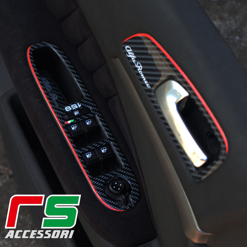 Alfa Romeo 159 adesivi resinati pulsantiera alzacristalli