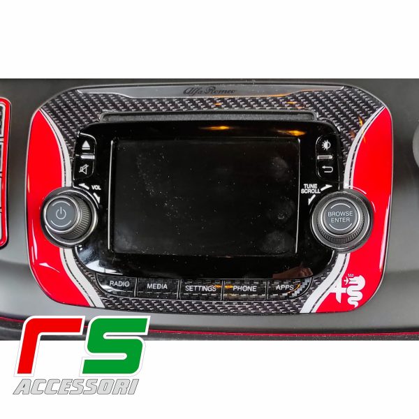 alfa romeo Giulietta STICKERS frame uconnect stereo decal