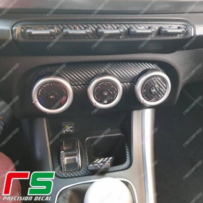 Alfa Romeo Giulietta Carbonoptik-Aufkleber manuelle Klimaanlage