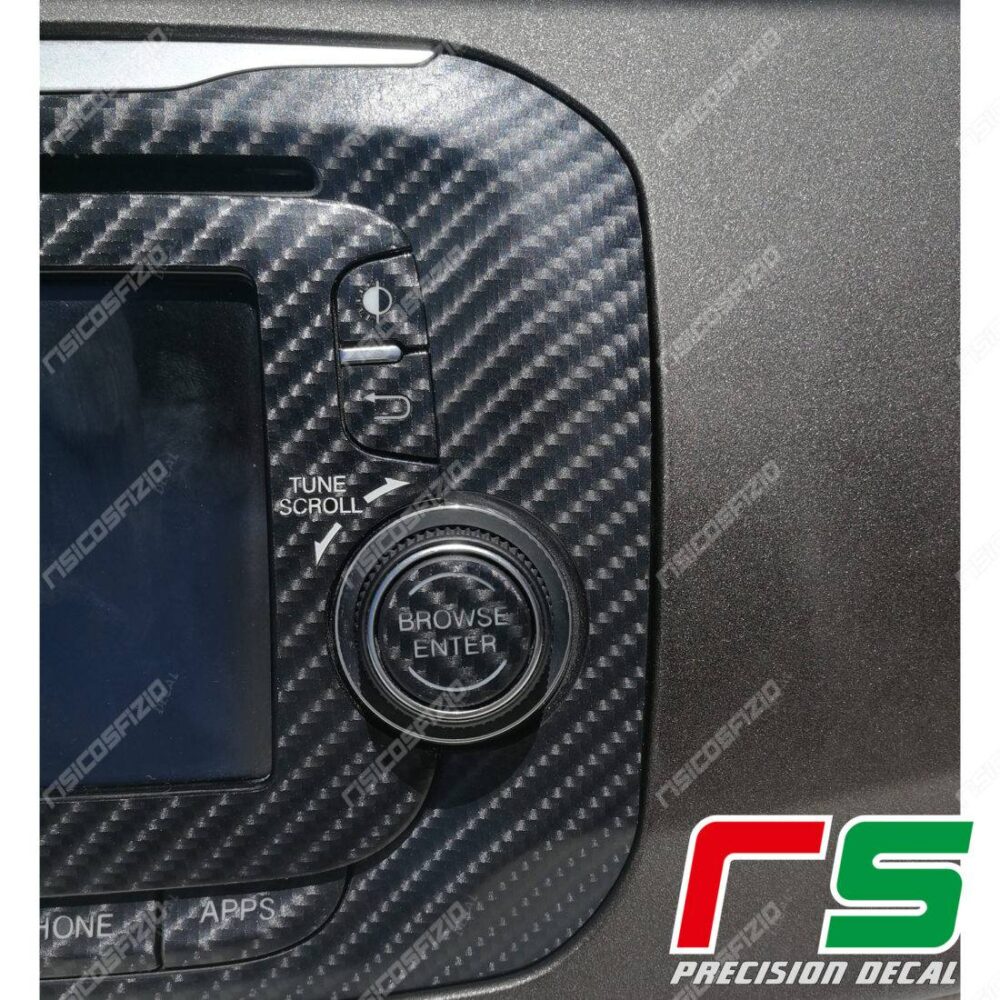 Stickers Alfa Romeo Giulietta Uconnect 5 RadioNav Decal carbonlook - Image 2