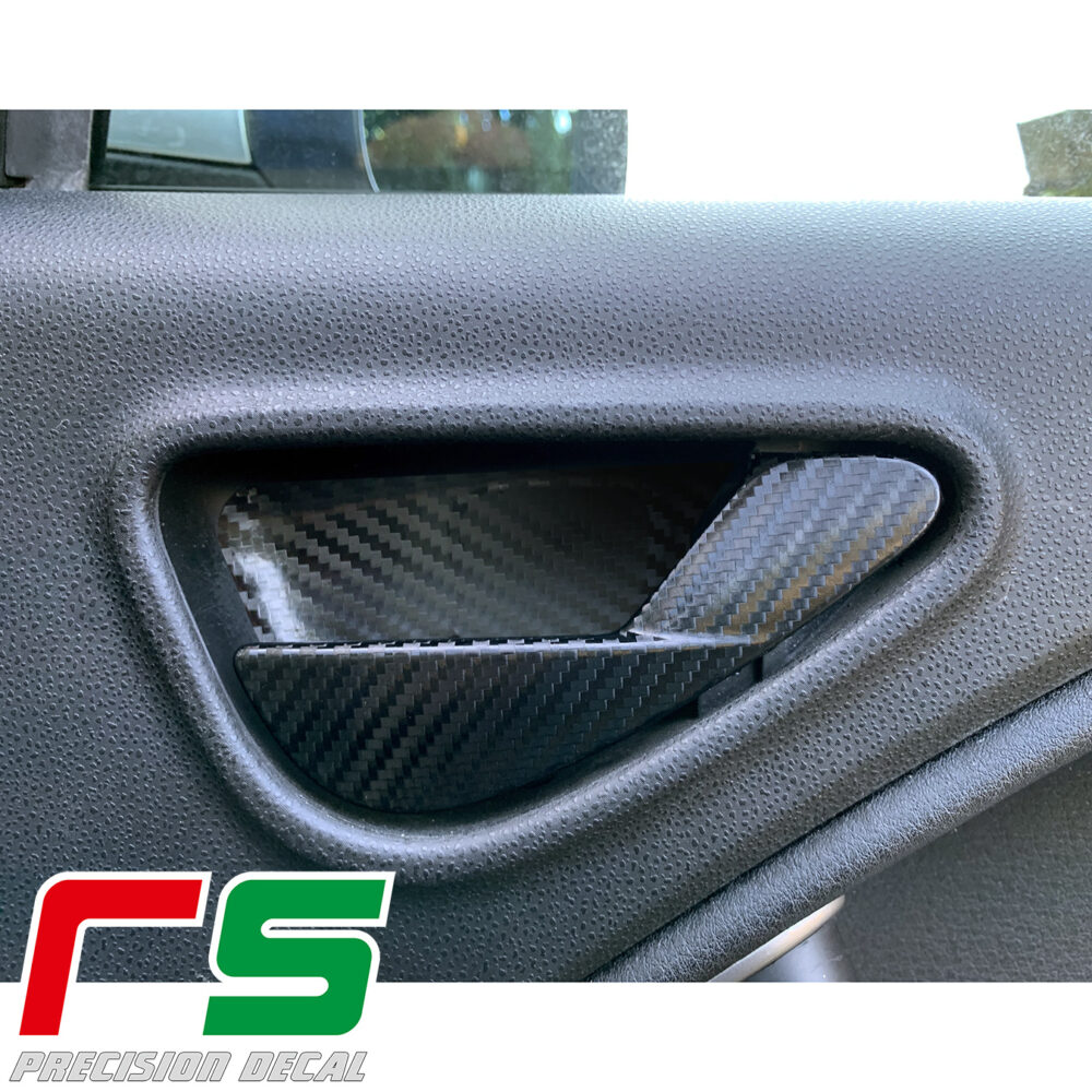 Alfa Romeo Mito adesivi sticker decal leve maniglia tuning carbonlook - immagine 2