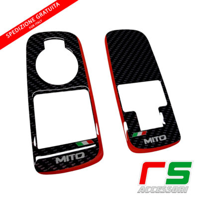Alfa Romeo Mito ADHESIVES resinated window control decal cover sticker