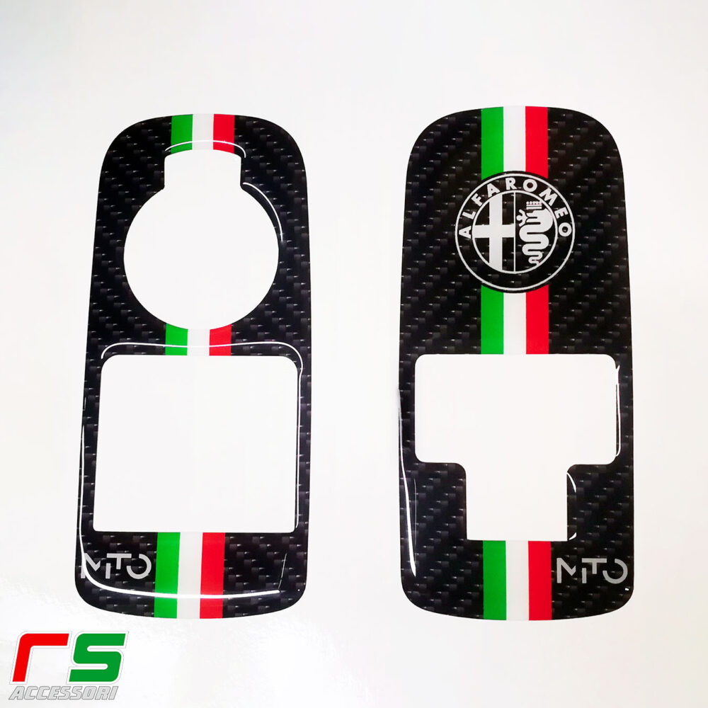 Alfa Romeo Mito ADHESIVES Kunstharz-Fensterheberaufkleber  – Bild 7