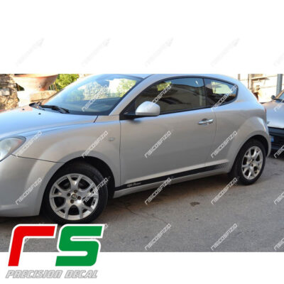 Alfa Romeo Mito adesivi strisce laterali fiancata replica veloce