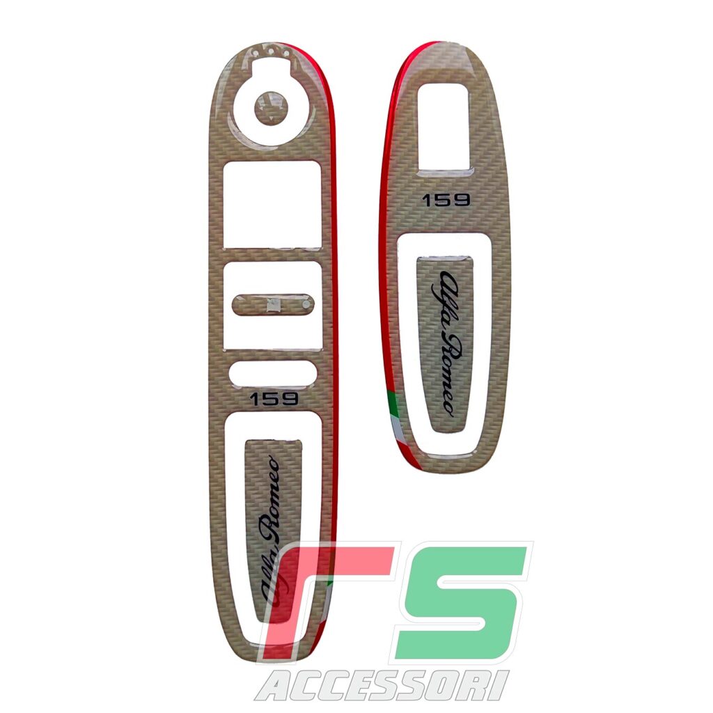 Alfa Romeo 159 resin-coated window regulator push-button stickers beige