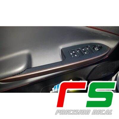 adesivi Alfa Romeo Giulietta Decal carbonlook pulsantiera alzacristalli lunga