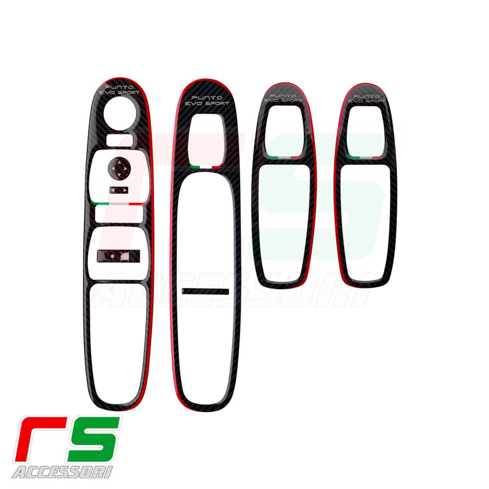 Fiat Grande Punto evo resin stickers for window regulator  - Image 2
