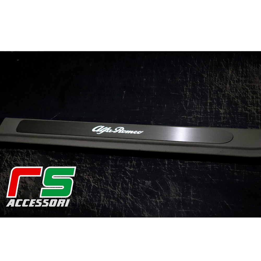 door sill threshold Alfa Romeo 159 lighted stainless steel