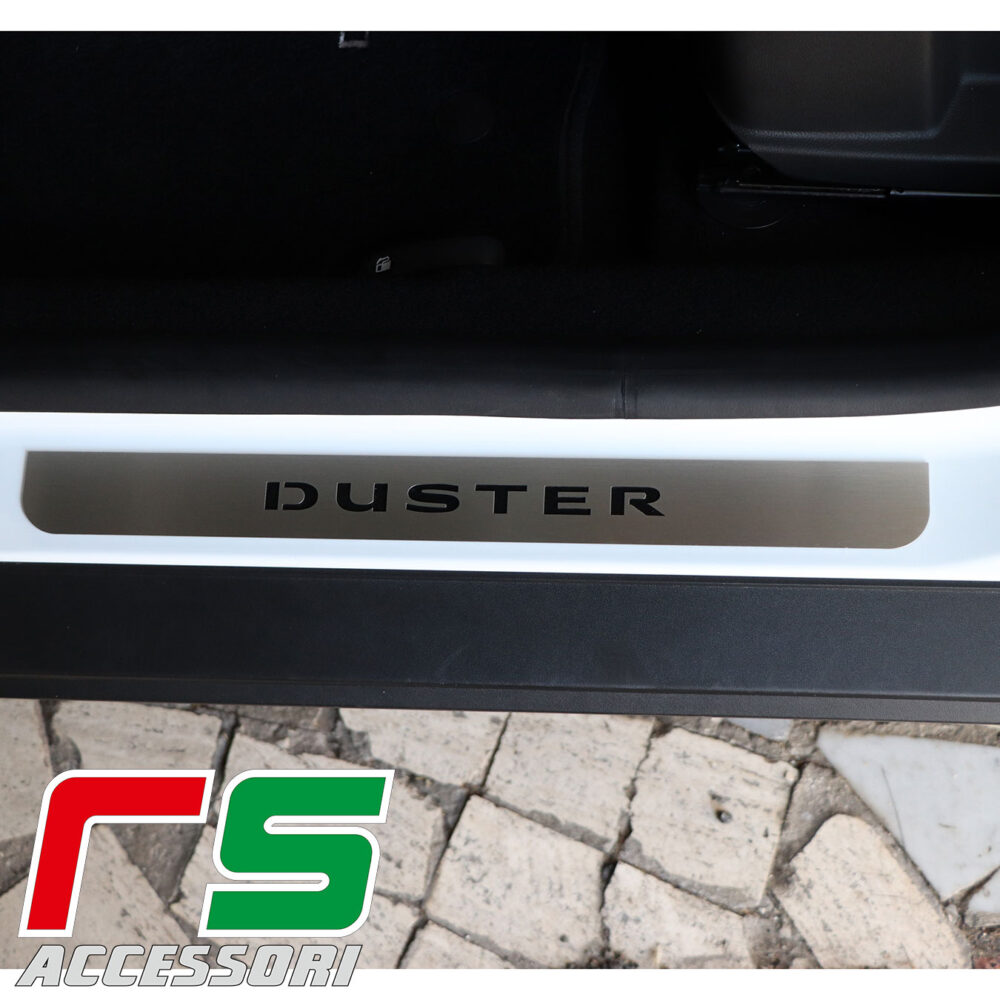 Dacia Duster door sill guard in aisi 304 stainless steel