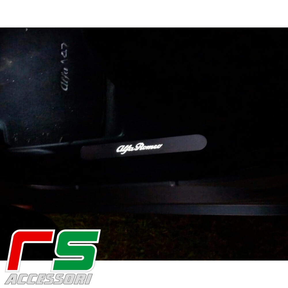 door sill threshold Alfa Romeo 147 5 doors illuminated stainless steel - Image 5