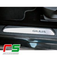 Alfa Romeo Giulia battitacco acciaio inox satinato