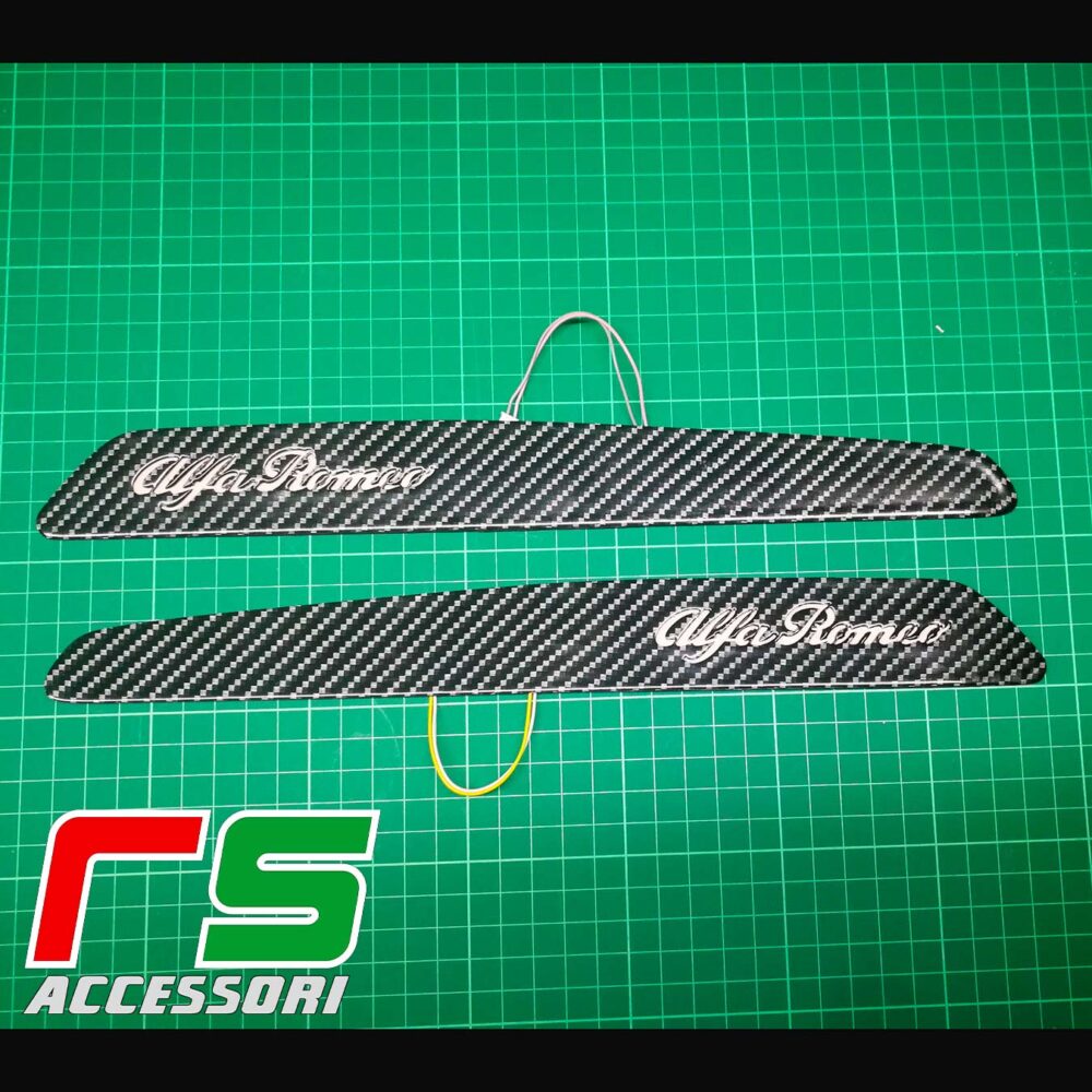 door sill Alfa Romeo Giulia illuminated threshold carbonlook