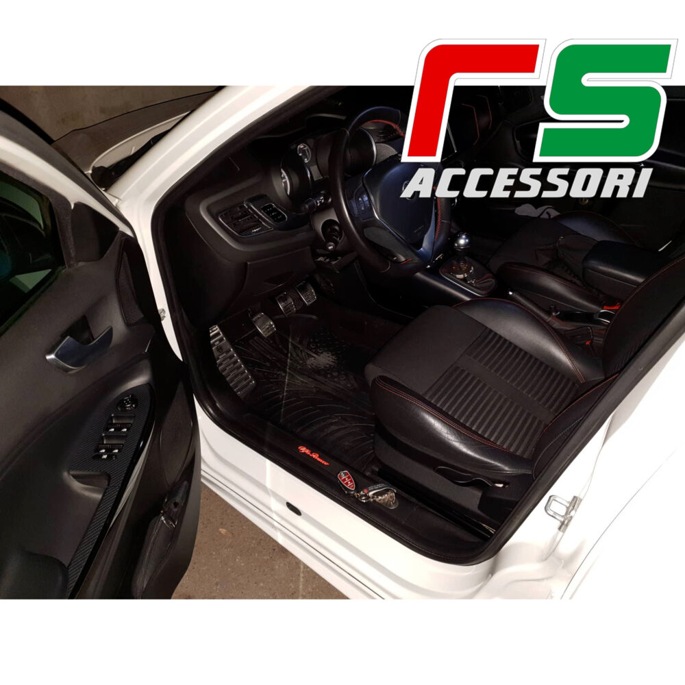 battitacco soglia sottoporta Alfa Romeo Giulietta in acciaio inox illuminato - immagine 4