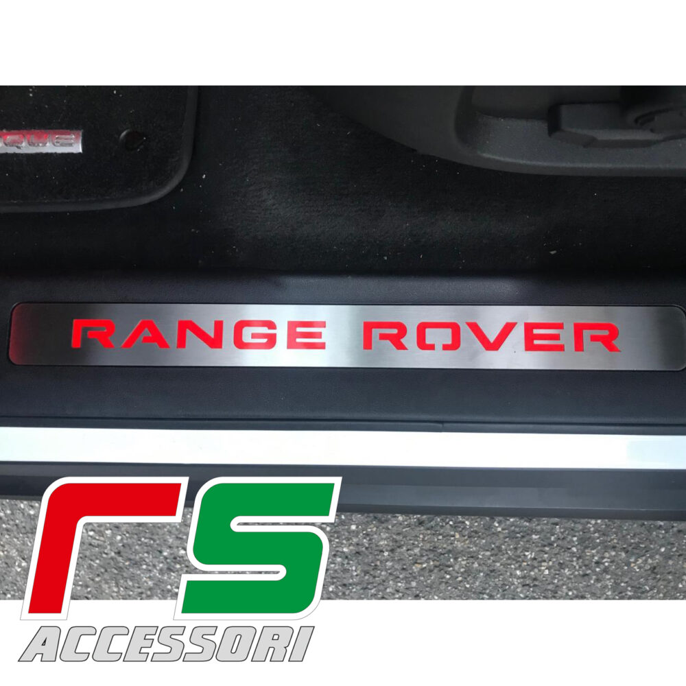 Range Rover Evoque battitacco illuminato sottoporta in acciaio inox aisi - immagine 4