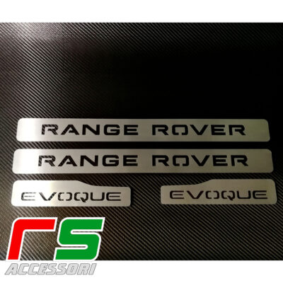 soglia battitacco batticalcagno sottoporta Range Rover Evoque in acciaio