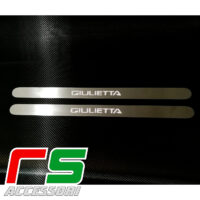 battitacco sottoporta  Alfa Romeo Giulietta acciaio inox logo illuminato aisi 304 l