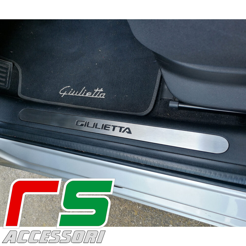 battitacco sottoporta Alfa Romeo Giulietta 2016 in acciaio inox - immagine 2