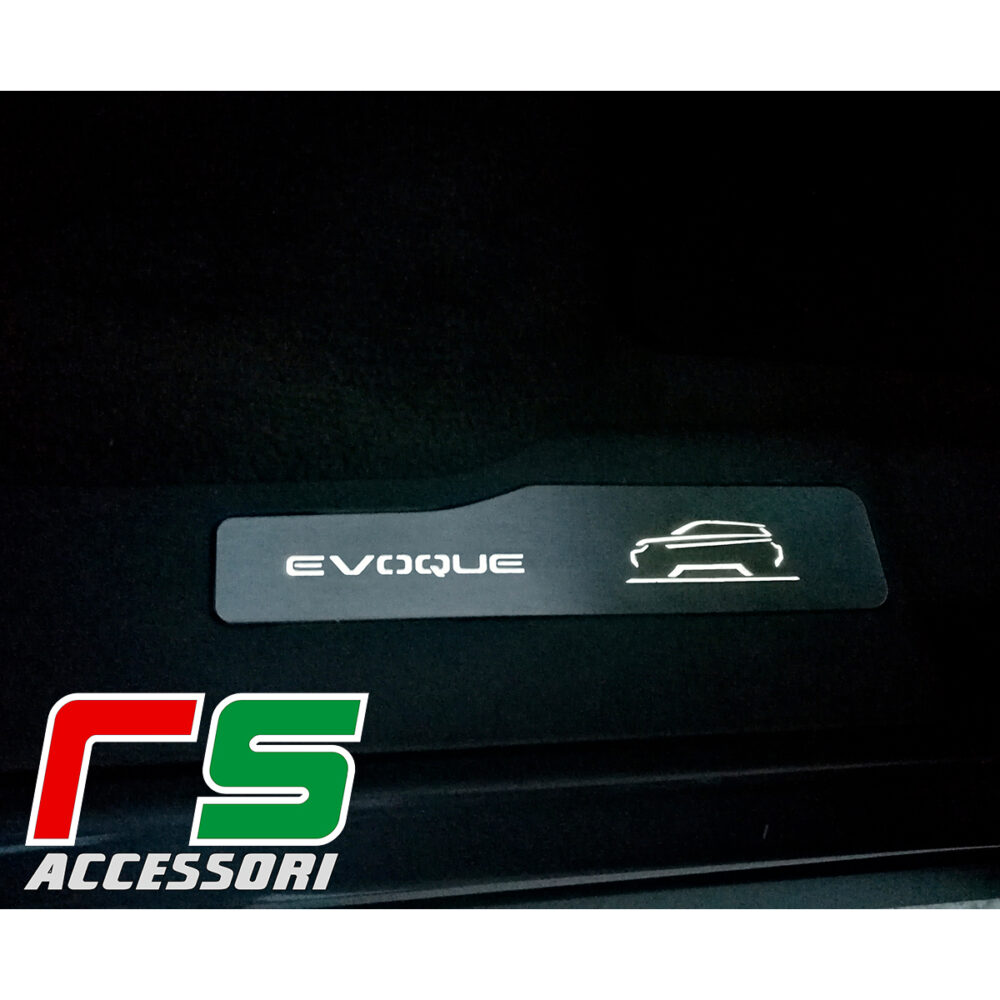 soglie battitacco posteriori illuminate Range Rover Evoque acciaio - immagine 4