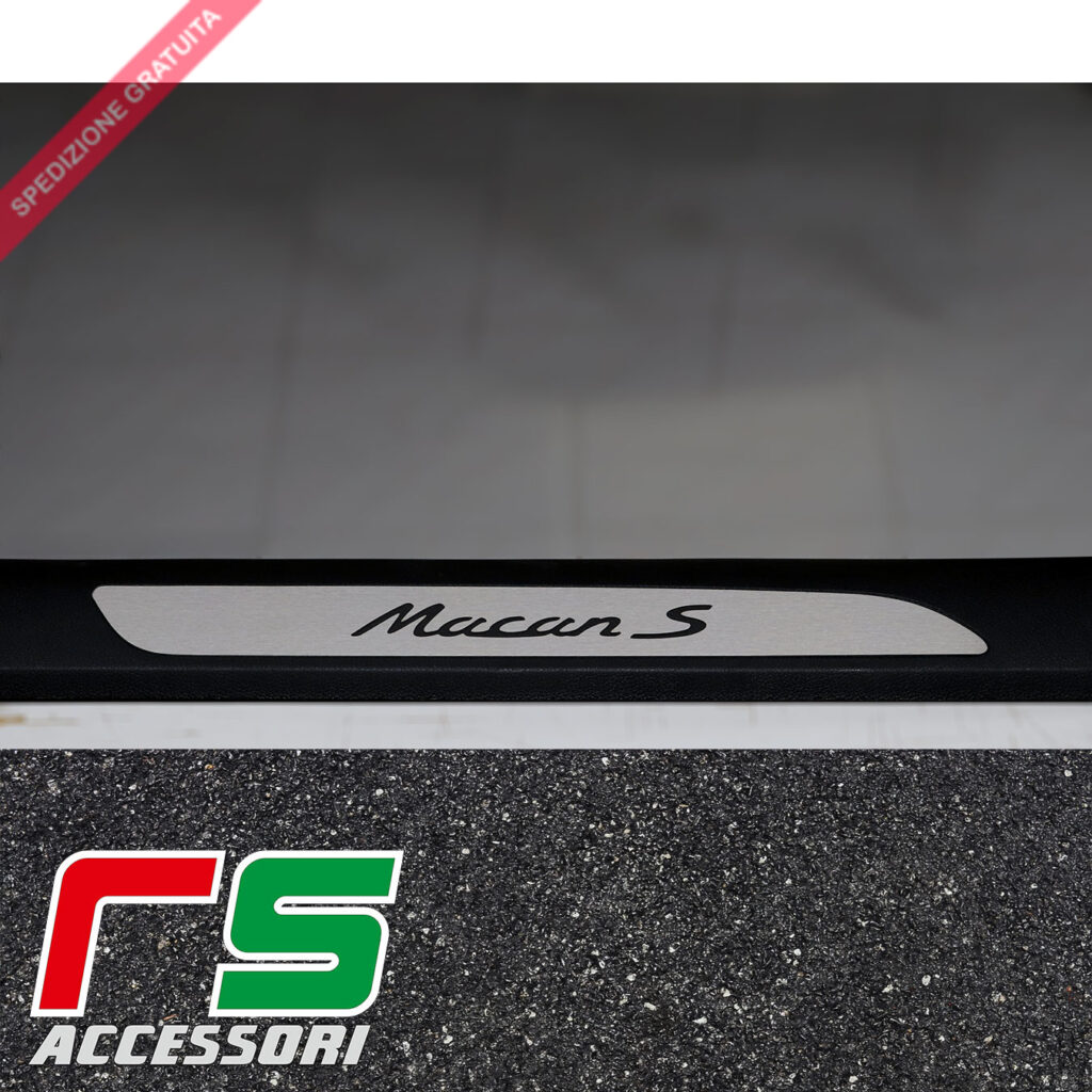 Porsche Macan S door sill guard in aisi 304 stainless steel 