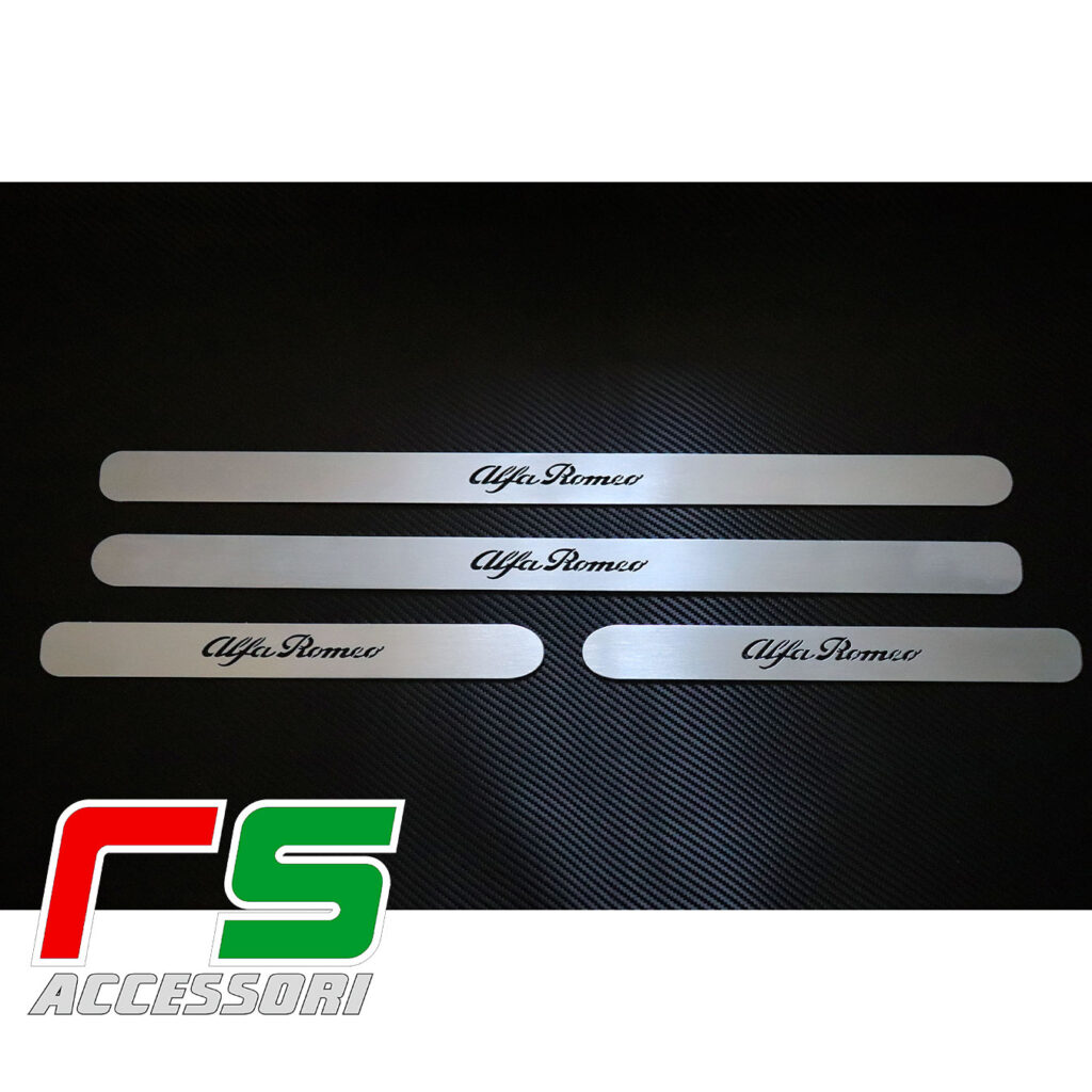 door sill threshold for Alfa Romeo 147 5 doors in AISI 304 stainless steel
