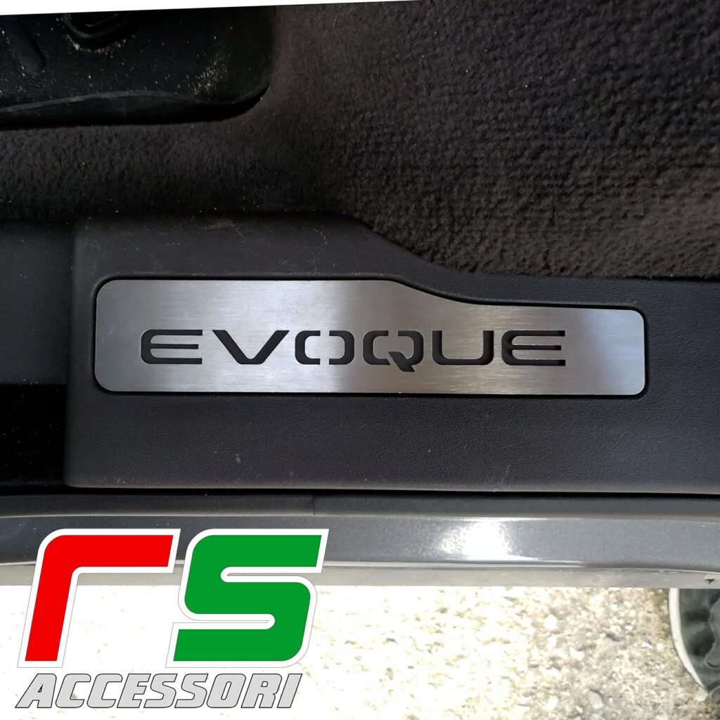 battitacco Range Rover Evoque sottoporta posteriore in acciaio