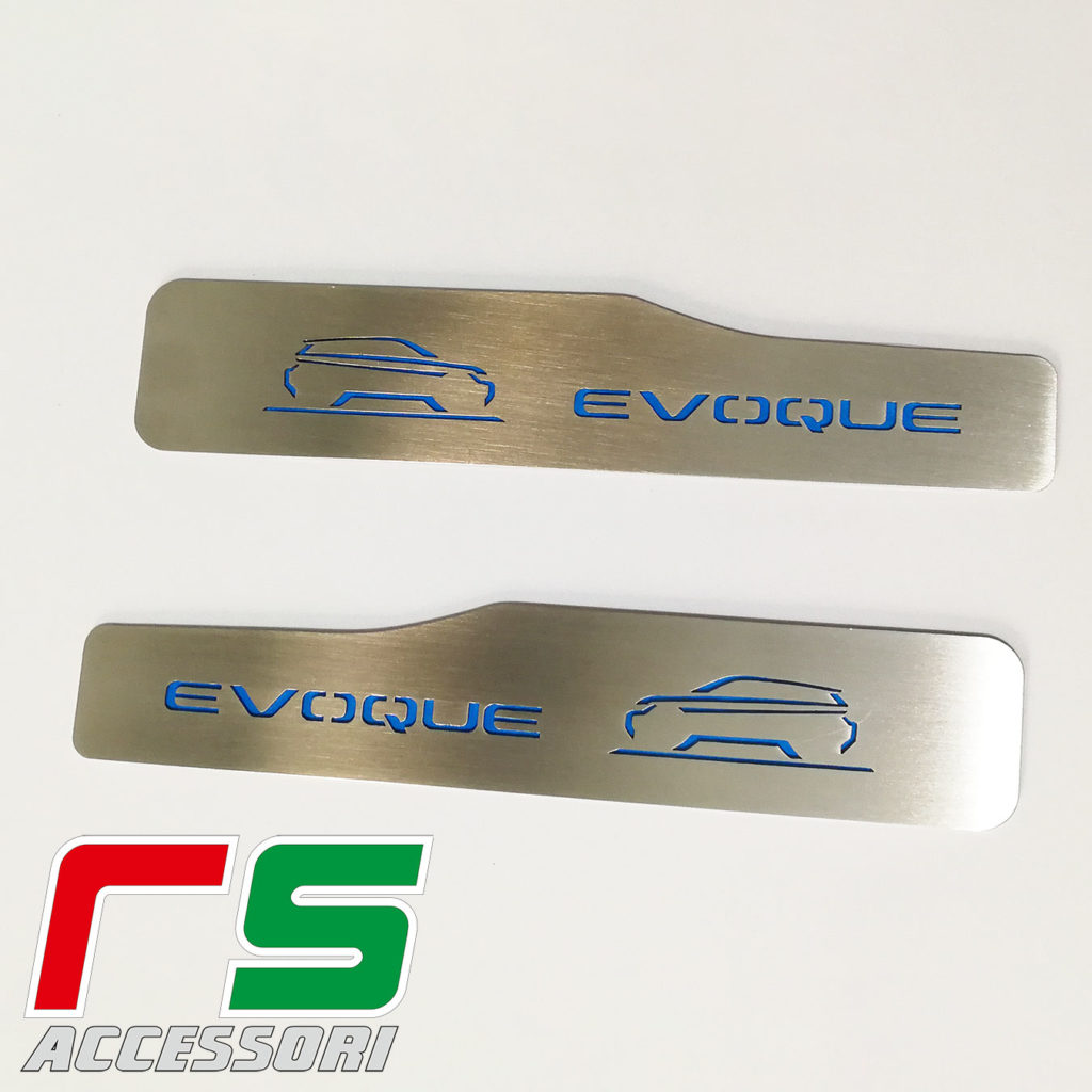 rear door sills at the rear of the Range Rover Evoque stainless steel
