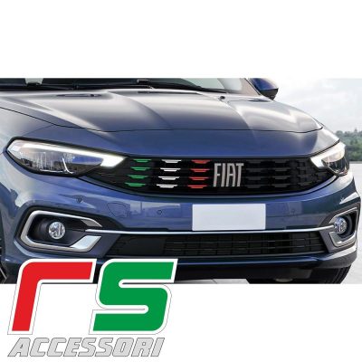 Fiat Tipo 2020 STICKERS couverture drapeau italien Grille masque 