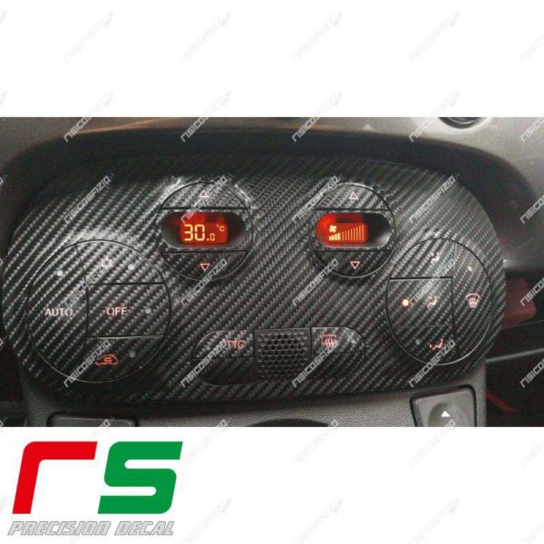 Stickers Fiat 500 Abarth Decal carbonlook dual-zone air conditioner