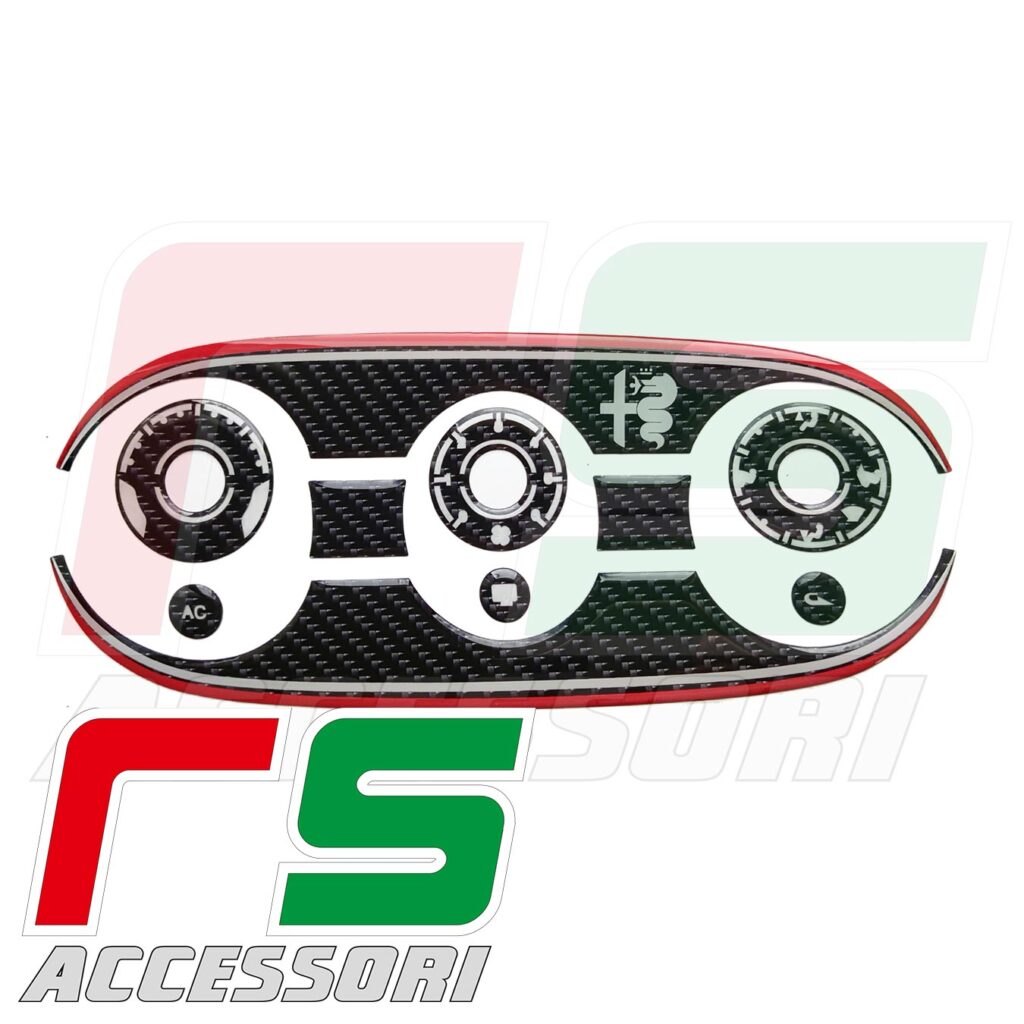 Alfa Giulietta KLEBSTOFFE geharzte manuelle Klimaanlage Carbonlook 
