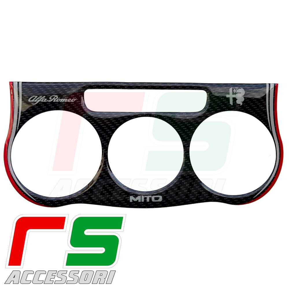 Alfa Mito ADESIVI resinati climatizzatore manuale carbonlook - immagine 4