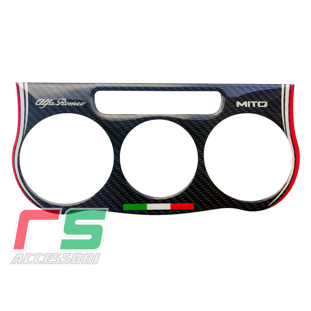 Alfa Mito ADESIVI resinati climatizzatore manuale carbonlook - immagine 2