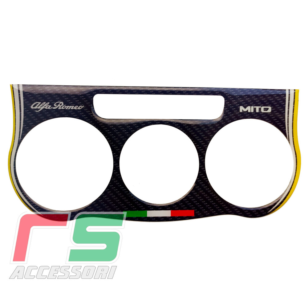 Alfa Mito ADESIVI resinati climatizzatore manuale carbonlook - immagine 3