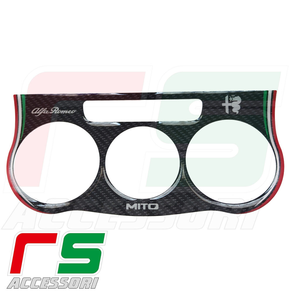 Alfa Mito ADESIVI resinati climatizzatore manuale carbonlook - immagine 5