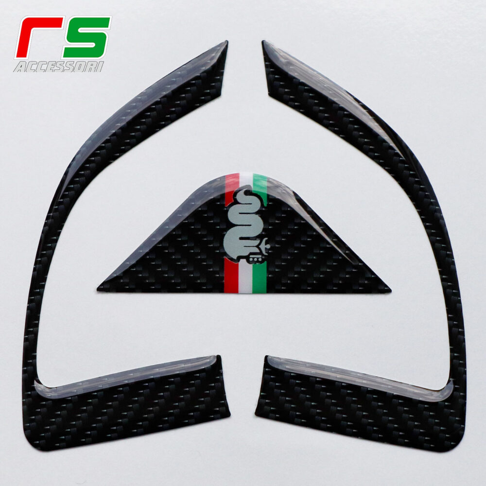 alfa giulietta mito resin coated STICKERS steering wheel controls decal cover - Image 2