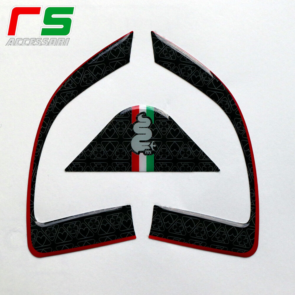 alfa giulietta mito resin coated STICKERS steering wheel controls decal cover - Image 5
