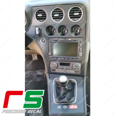 adhésifs Alfa Romeo 159 sticker look carbon console centrale de navigation