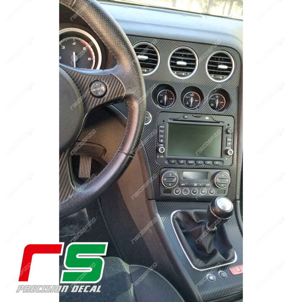 Stickers Alfa Romeo 159 Decal carbonlook console center navigator - Image 3