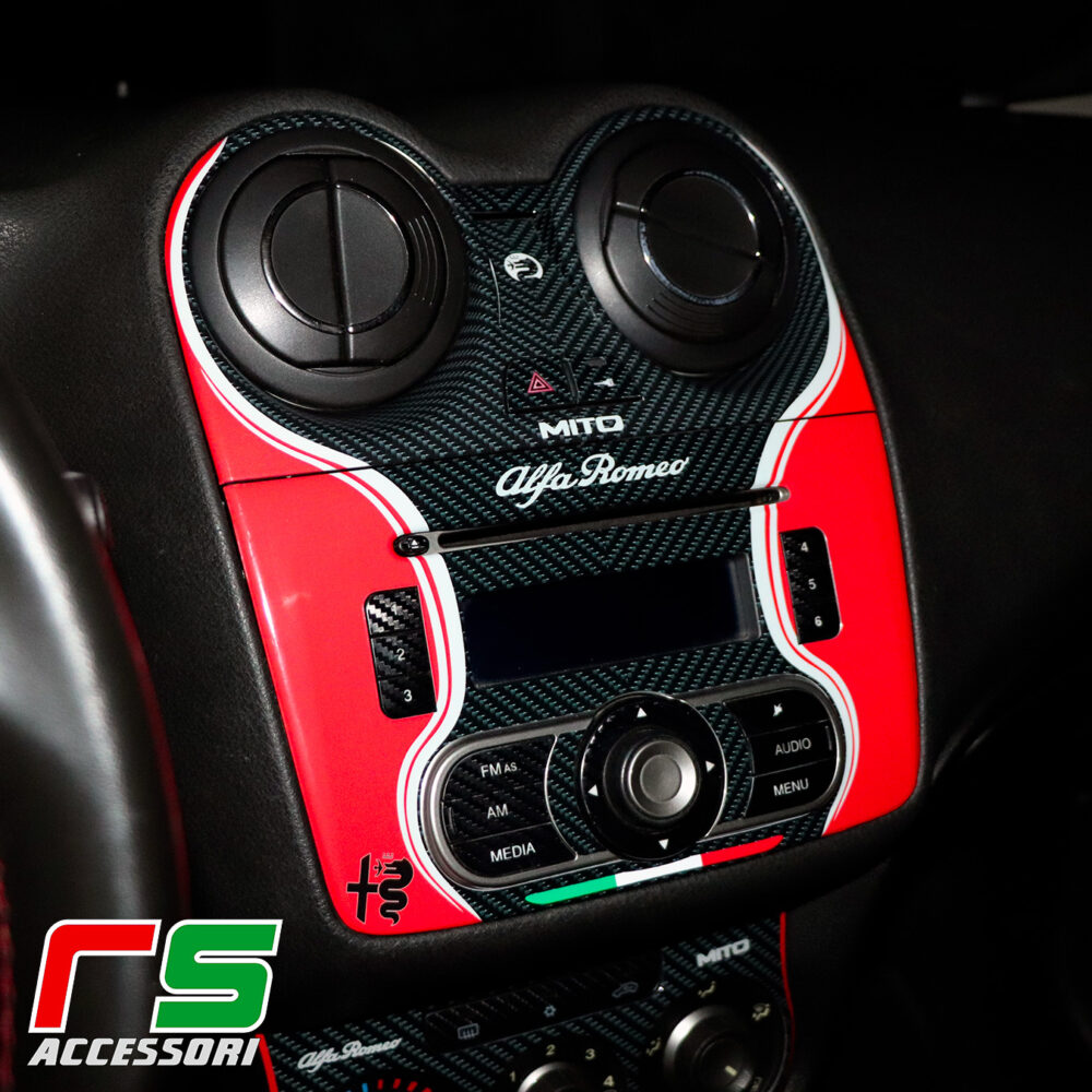 Alfa Romeo Mito kit console couleur autocollants personnalisés 
