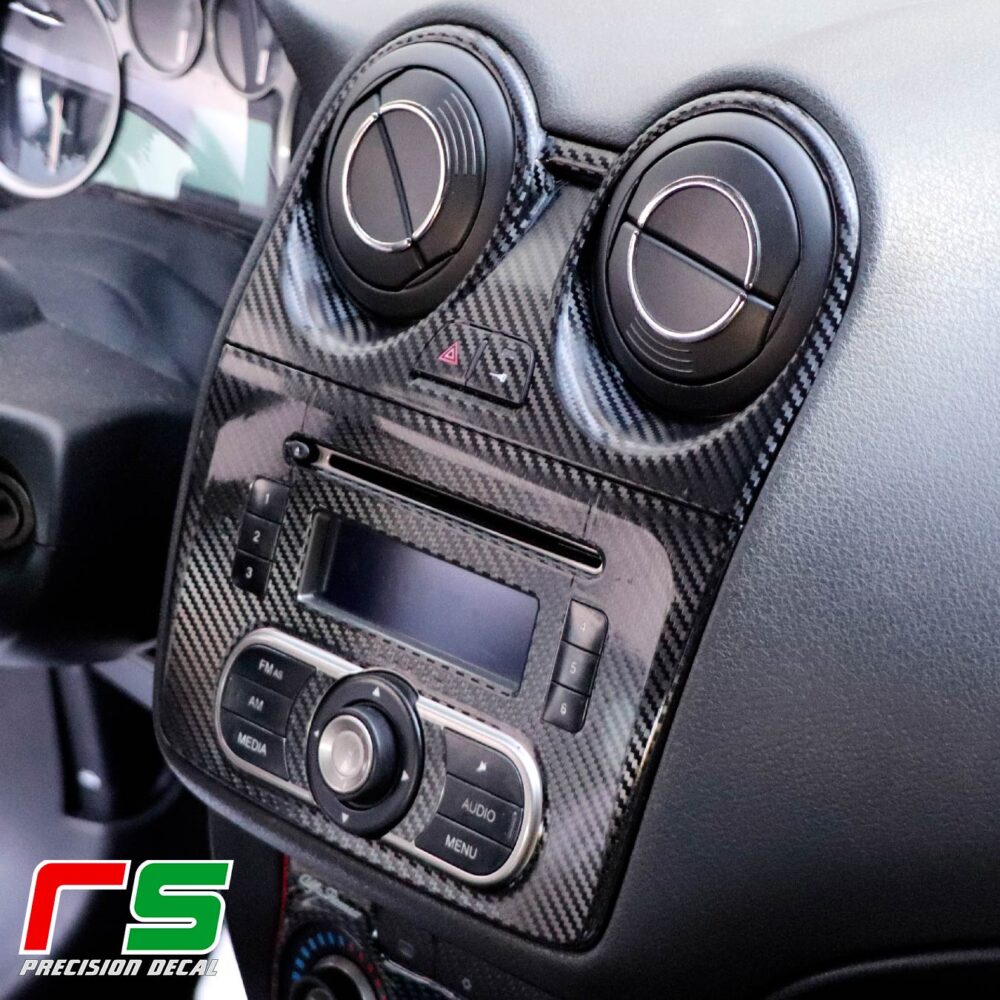 alfa romeo mito STICKERS cover decal stereo carbonlook tuning console - Image 3
