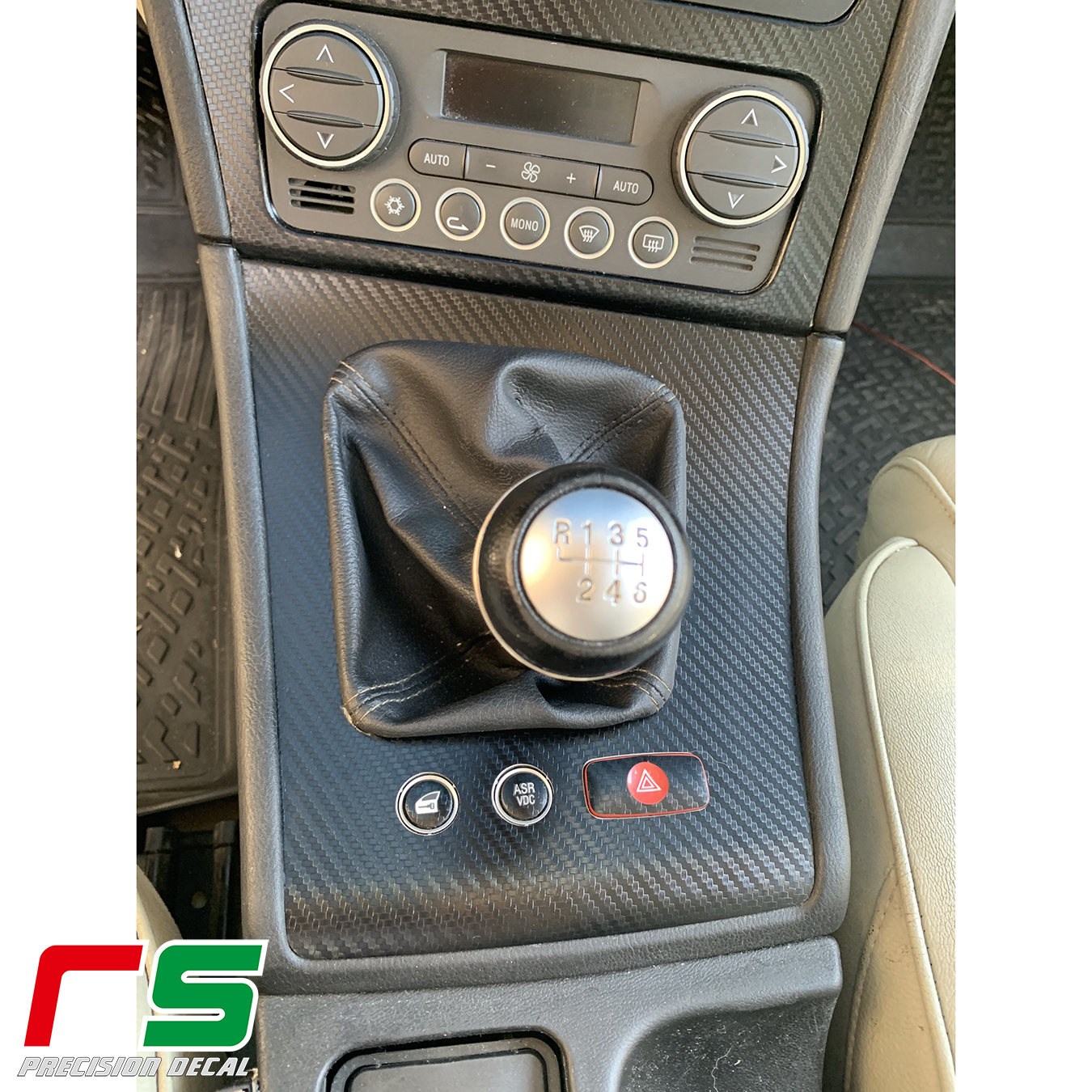 Alfa Romeo 159 Aufkleber Mittelkonsolenabdeckung Wechselrahmen
