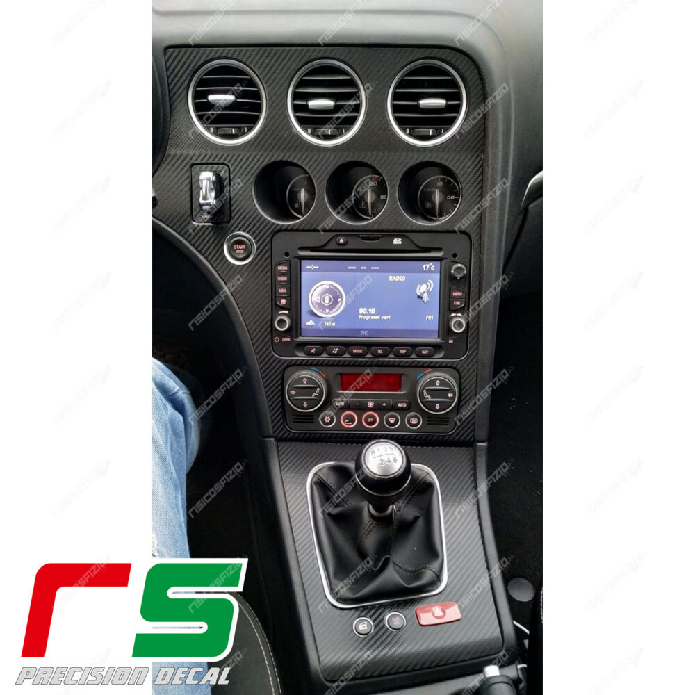 Stickers Alfa Romeo 159 Decal carbonlook console center navigator - Image 2